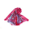 Newest selling attractive style soft rose red border sunflower cashmere scarf in many style